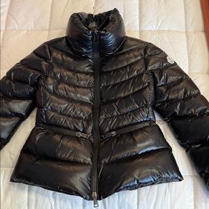 Moncler Shiny Black Puffer Jacket
